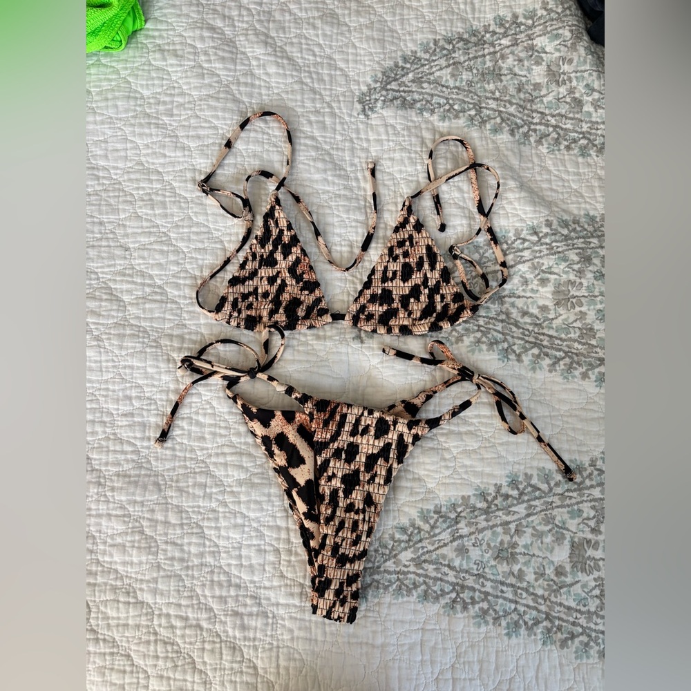 Zaful Cheetah Leopard Print Bikini Set